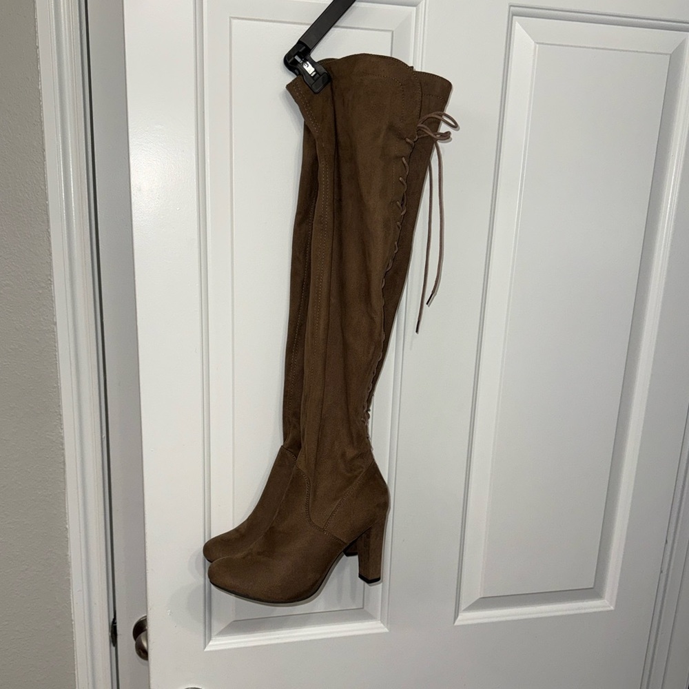 Brown Over-the-Knee Boots